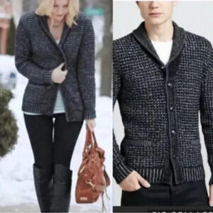Rag & Bone x Target x Neiman Marcus Black Wool Blend Cardigan